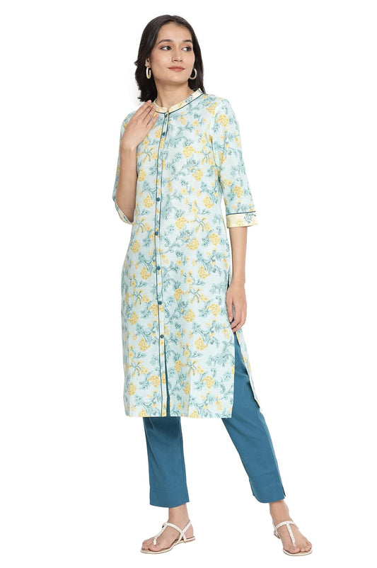 Aurelia Women's Viscose Floral Print Kurta