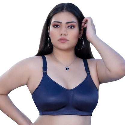 Trylo Riza Superfit WomenS Non Wired Non Padded Dual Layered Premium Fabric Bra Available In C To G Cups,Sizes 32 To 42 & Avail
