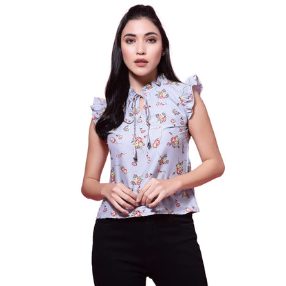 OOMPH! Sleeveless Tops for Women, Grey - mt478