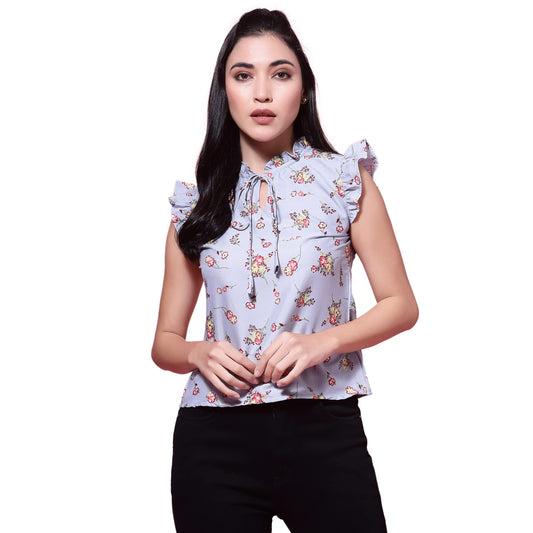 OOMPH! Sleeveless Tops for Women, Grey - mt478