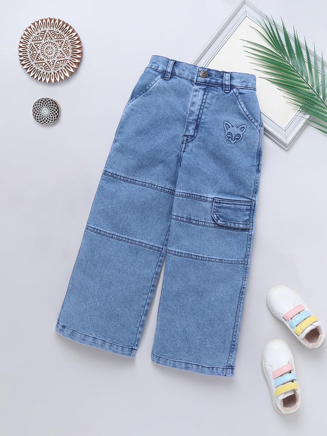 Naughty Ninos GirlS Loose Jeans (Nn00059Pnt_Blue