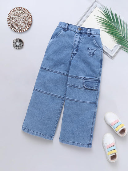 Naughty Ninos GirlS Loose Jeans (Nn00059Pnt_Blue