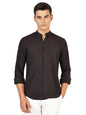 Thomas Scott Mens | Premium | Mandarin Collar | Slim Fit | Long Sleeves | 4 Way Stretch | Coolmax | Knitted | Casual | Shirts f