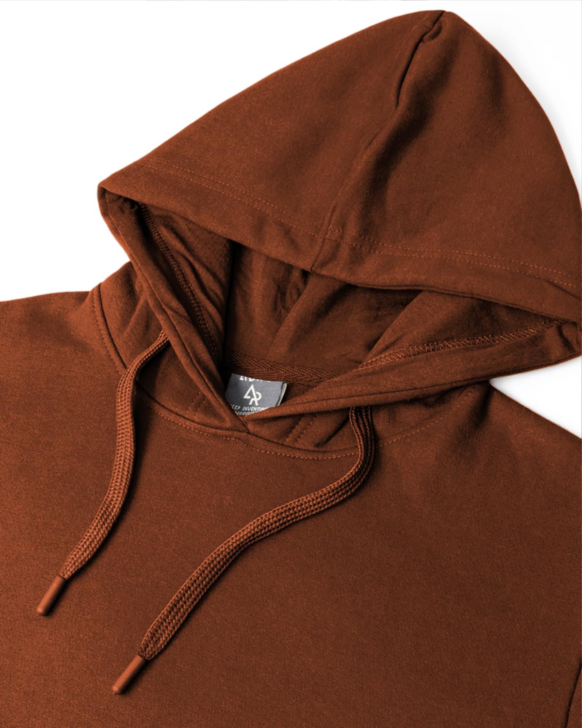 ADRO Men's Cotton Neck Hooded Sweatshirt (H24-M-PLN-BR)