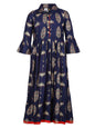 Aarika Girls cotton a line Salwar Suit (KURTI-113-Navy-32)