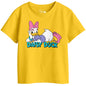 Bon Organik Girls Regular Fit T-Shirt (BON11424_Yellow