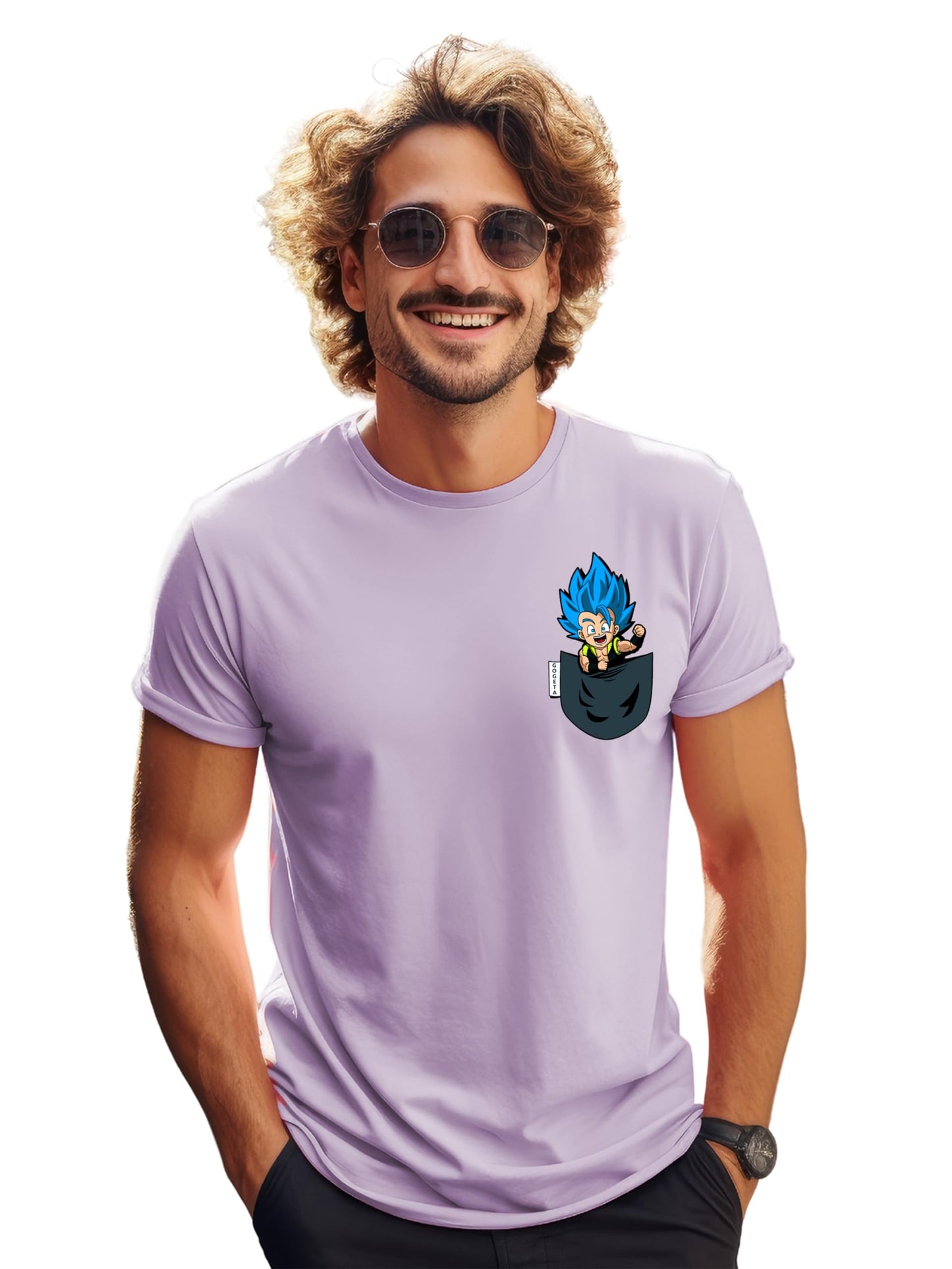 ADRO Tshirt for Men | Anime T Shirt for Men | 100% Cotton Tshirt | Graphic Printed T-Shirt | Chest Printed Tshirt | Gogeta Anime
