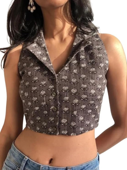 Leriya Fashion Sleeveless Regular Fit Tops For Women