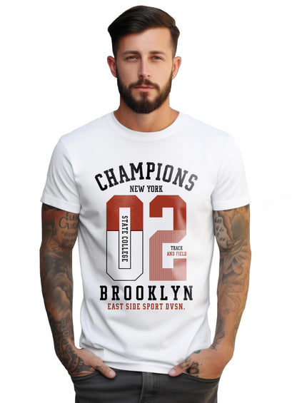 Peppyzone Mens Regular Fit T-Shirt (PZ-Number-9910_White5