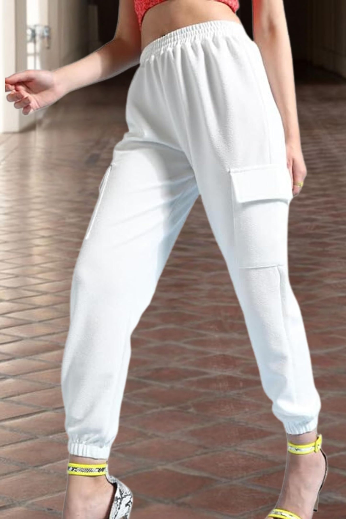 POPWINGS Casual Solid Pocket Joggers for Women || Latest Stylish Western Women Joggers for Summer || Pull-On Women Joggers Pants