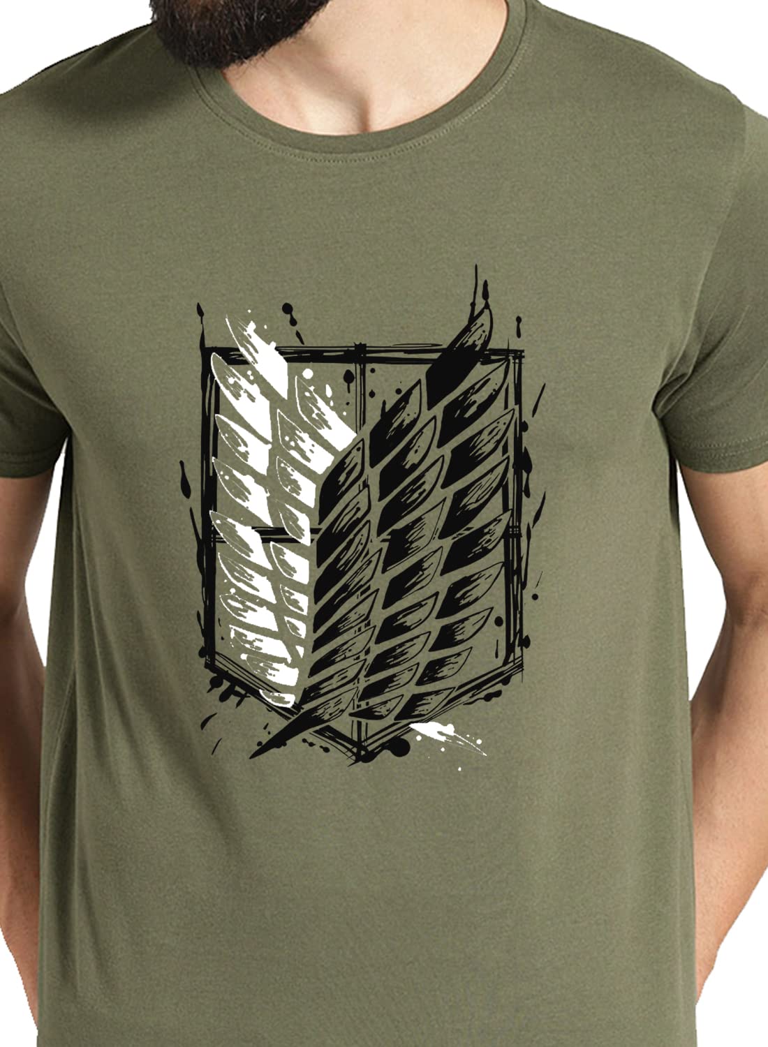 ADRO Mens Attack on Titan Cotton T-Shirt (2XL)