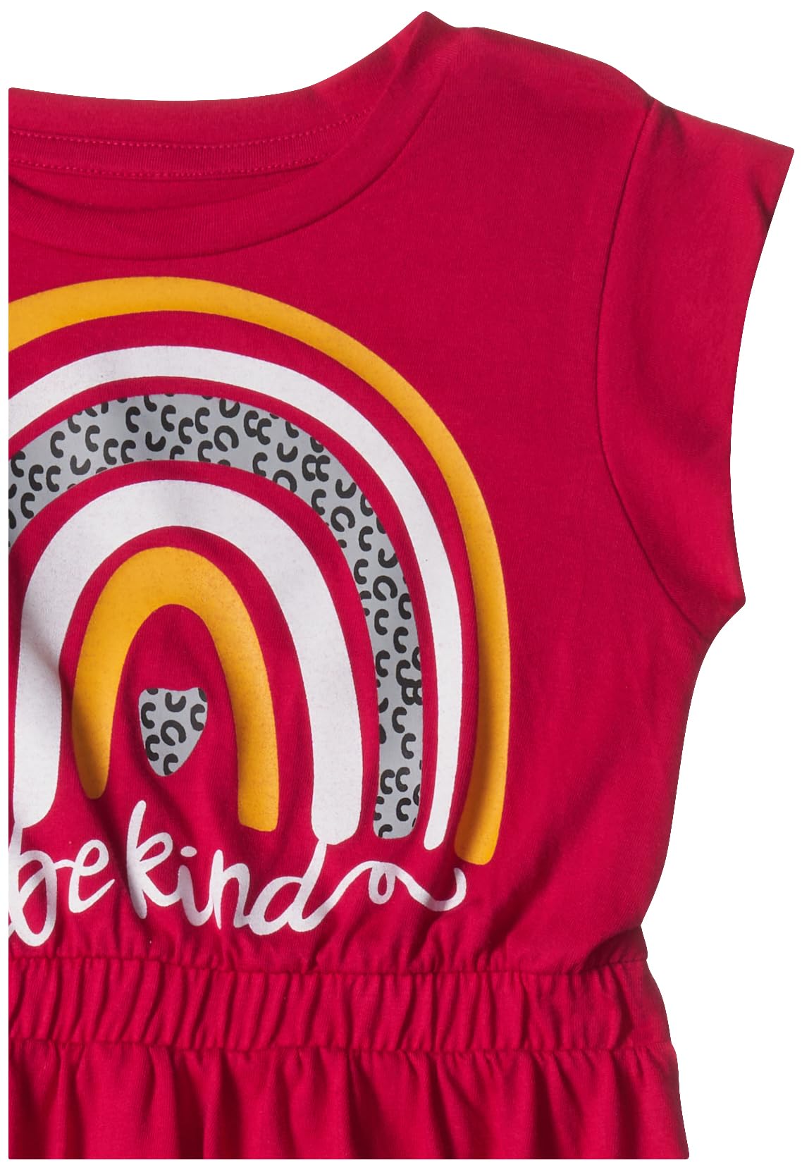 T2F Girls Cotton A-Line Knee-Length Casual Dress