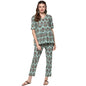 idaLia Women's Multicolour Printed Short Cotton Kurta Set