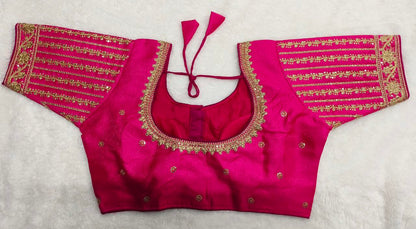 Vihu Fashion WomenS Readymade Blouse Embroidery Multi Coding Gold Thread Indian Ethnic Designer Stitched WomenS Readymade Sare
