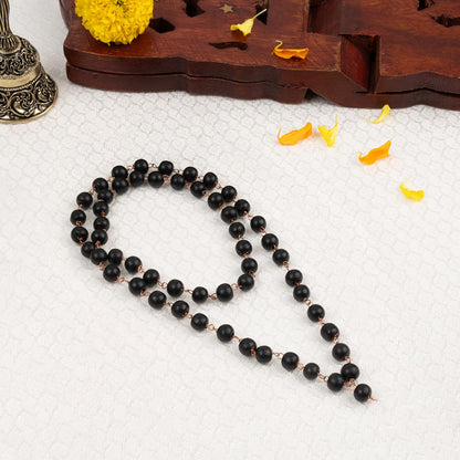 Astrotalk Karungali Malai 54+1 Beads with Copper Wire(8mm) | Karungali Mala Original for Protection & Mars Balance | Ideal Jap Mala for Meditation | Gift for Man & Woman | Premium Gift Box