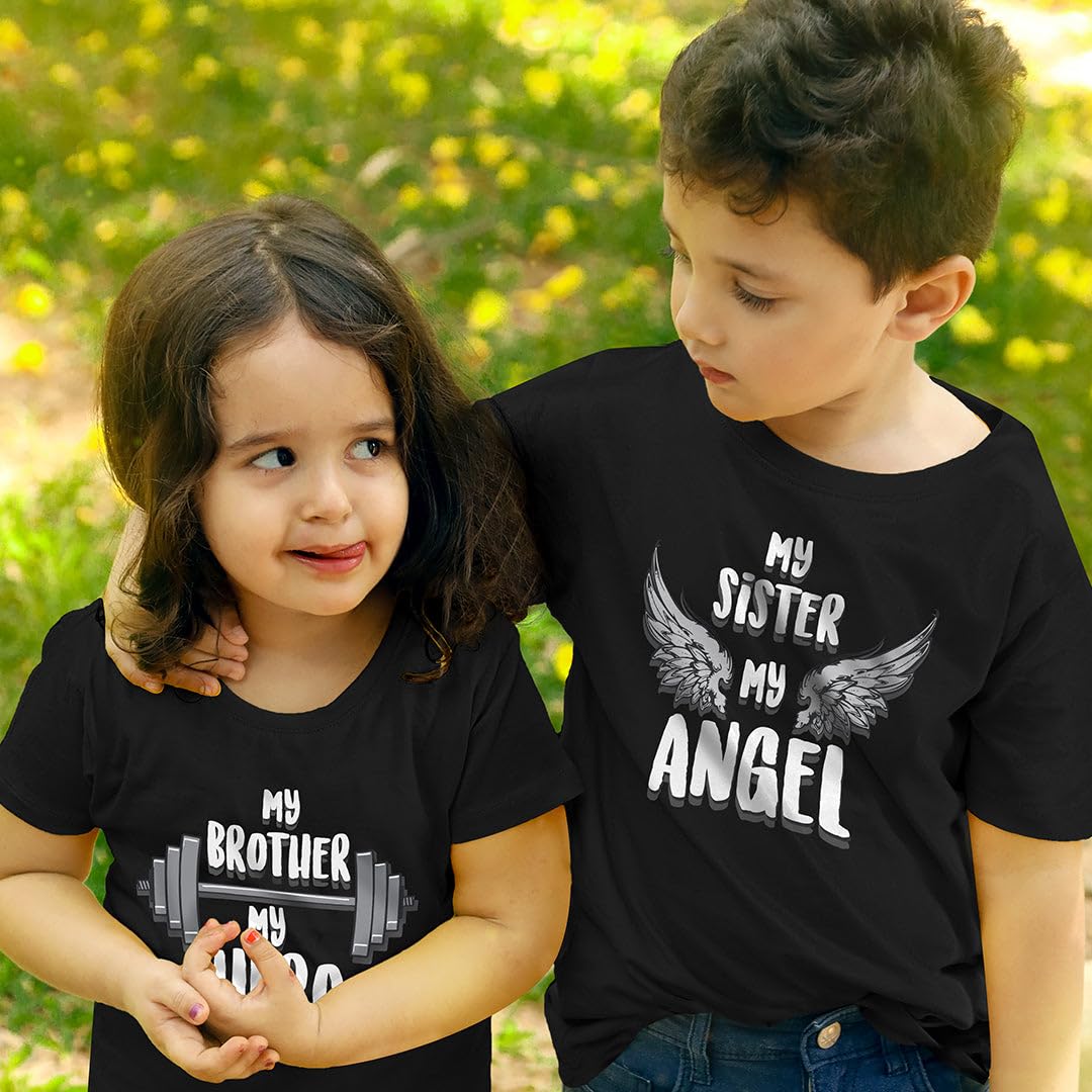 Bon Organik Girls Regular Fit T-Shirt (24RAKHI6081_Sister