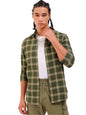 The Indian Garage Co Mens Slim Fit Shirt (1223-SHBCYD-04-02_Green