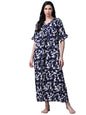 OOMPH! Cotton Blend Nighty for Womens | Night Gown | Nighty | Nightdress | Maxi Dress | Sleepwear | Gown for Women | Nighties |