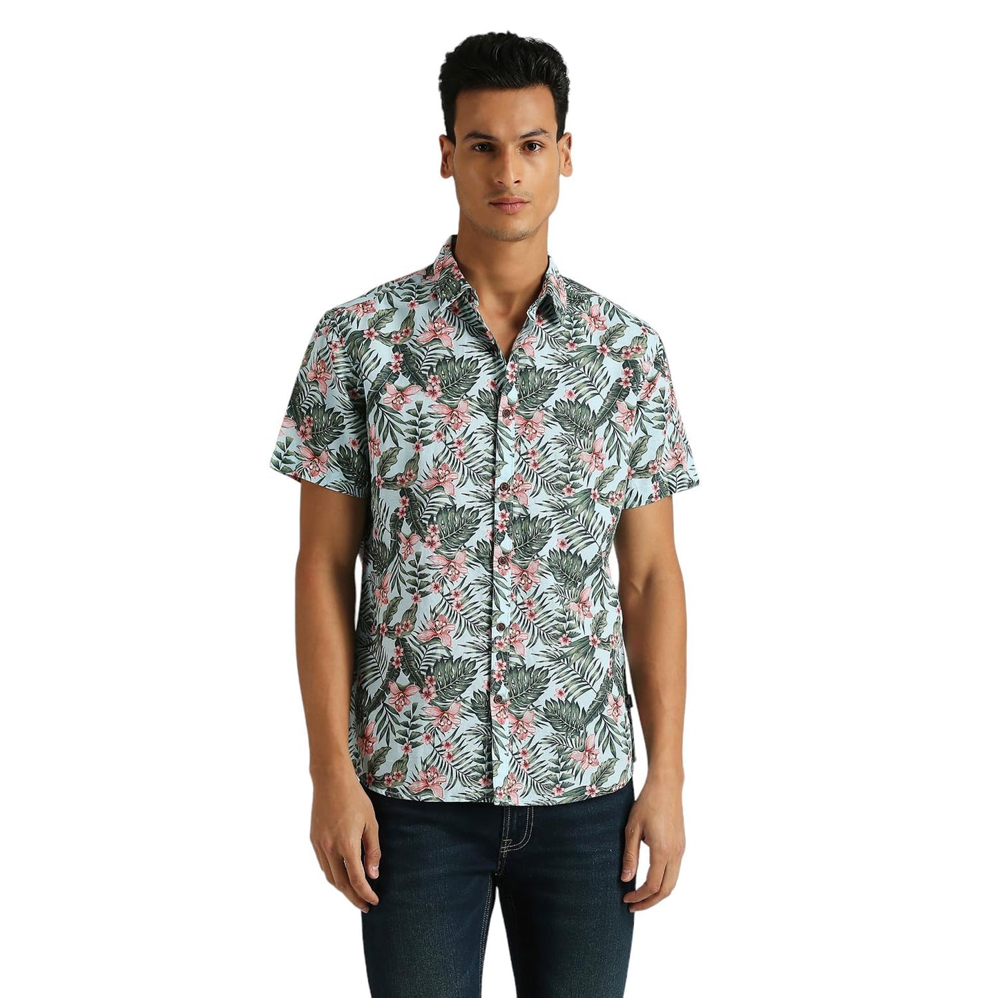 Iker Printed Cotton Linen Shirt