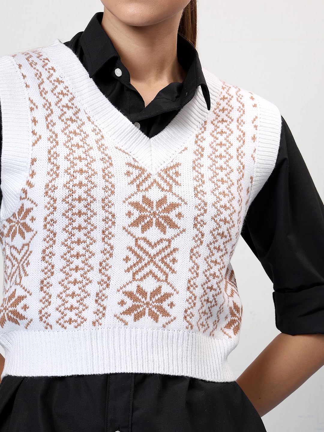Kotty WomenS Trendy Sleeveless Sweater Vests  Perfect For Layering And Smart-Casual Outfits(Multicolored,M)