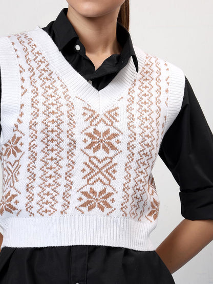 Kotty WomenS Trendy Sleeveless Sweater Vests  Perfect For Layering And Smart-Casual Outfits(Multicolored,M)
