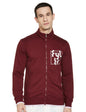 FYLTR Mens Casual Stand Collar Jacket With Rib Details - Full Zipper | Full Sleeve Branding | Casual Winterwear For Men