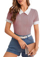 Leriya Fashion Regular Fit Tops For Jeans For Women | Korean Trendy Casual Top | Stylish Collared T-Shirt For Women | Oversized