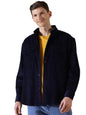 Thomas Scott Mens | Full Sleeve | Corduroy | Double Pockets | Relaxed Fit | 100% Cotton | Spread Collar | Casual | Shirts (Navy_