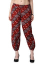 POPWINGS Casual Bagru Printed Joggers for Women || Pull On Joggers for Women || Comfortable Casual Women Joggers for Summer || L