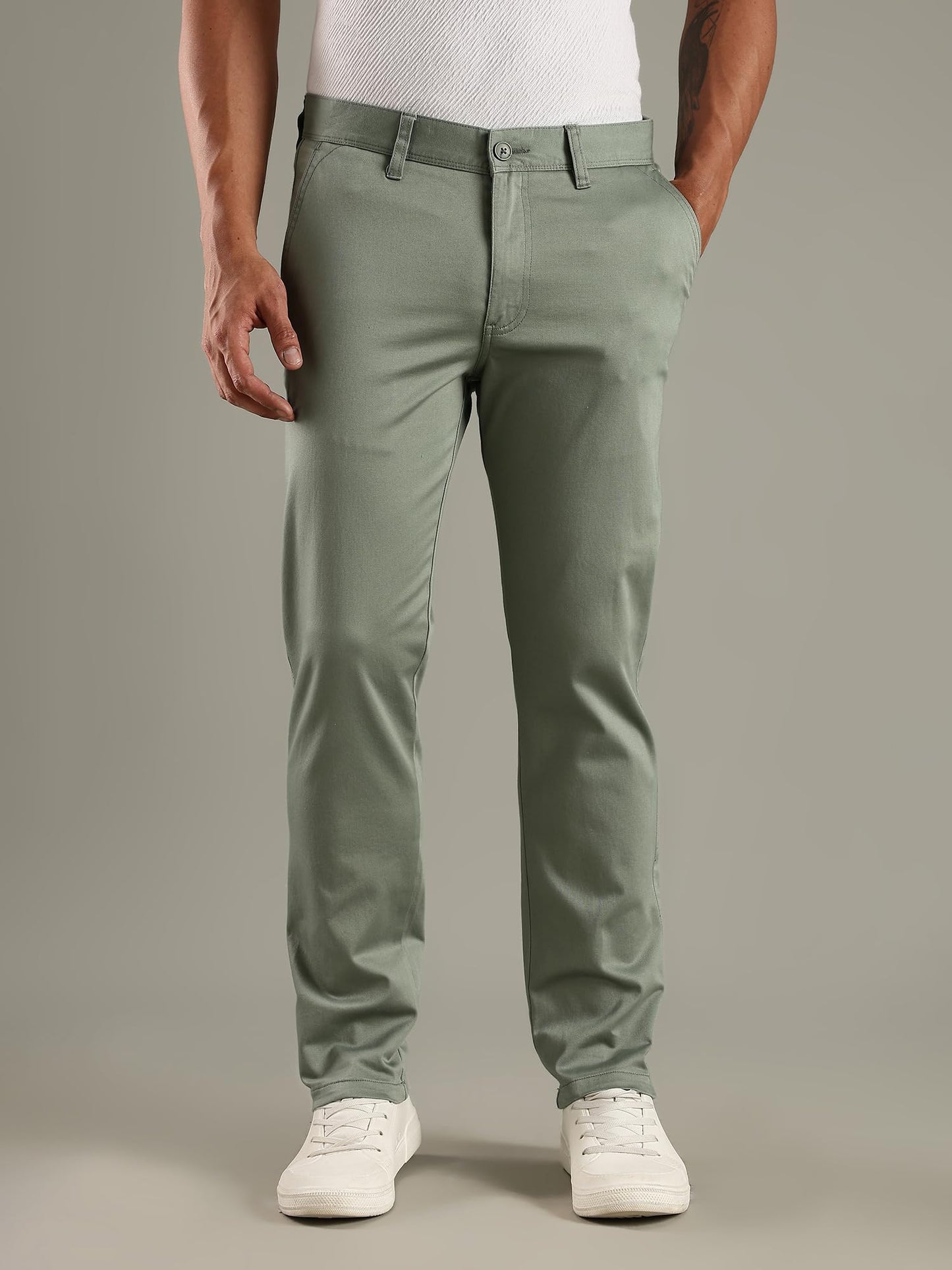 Thomas Scott Mens | Solid | Regular Fit | Premiun Cotton | 4 Pocket | Formal wear Trouser | Casual Chino | Pants for Men (Avail