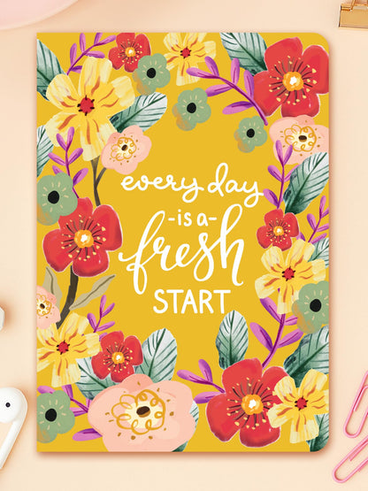 Doodle A5 Undated Planner Notebook  160 Pages (12-Month Planner + Notes), Soft Cover Journal With 80 Gsm Paper  Motivational Quo