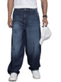 The Indian Garage Co Mens Baggy Loose Skater Solid Jeans