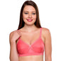 Trylo WomenS Non-Wired Bra (Krutika Plain_Coral_36D)