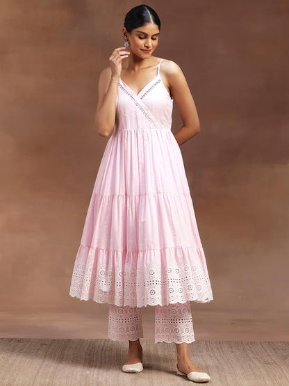 Libas WomenS Cotton Kurta Sets (35926_Pink