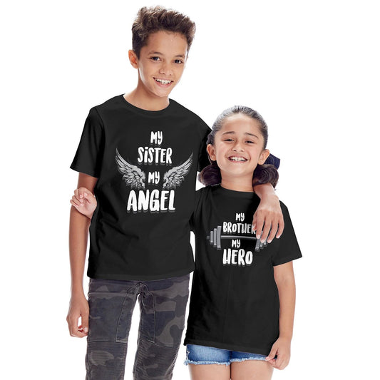 Bon Organik Girls Regular Fit T-Shirt (24RAKHI6081_Sister