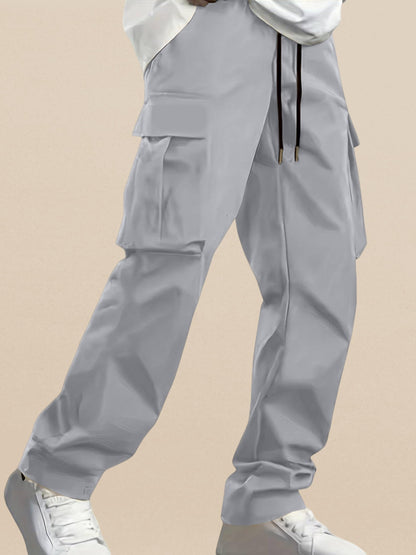 Indoprimo MenS Regular Casual Pants (B0Dfpkwp7B_Grey