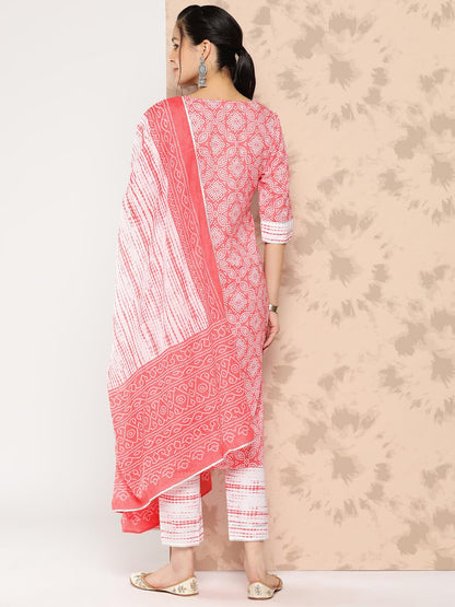 Libas WomenS Pure Cotton Kurta Sets (34226_Peach
