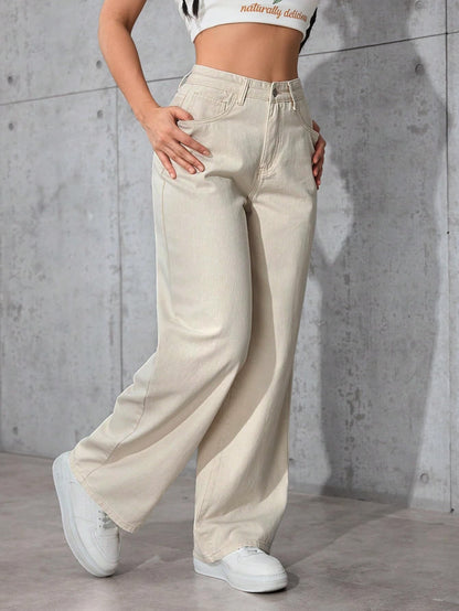 Tagas Womens Jeans || Womens Pant ||Cargo ||Girls high Rise Pant||(WDJ-8) Cream