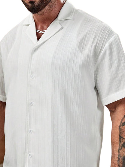Funky Rich Men Cotton Classic Fit Textured Cotton Shirts || Casual Shirt || Stylish Half Sleeve Shirt || Fancy Shirt (In, Alpha,