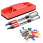 Eduway Combination Board Kit (50 Push Pins, 1 Non-Magnetic Duster, 2 Markers) |Compatible with Combination Non-Magnetic White Bo