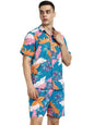 Greciilooks Unisex Rayon Printed Night Suit Set| Regular Fit For Casual Wear| Comfort Fit For Everyday Wear| Short Night Dress|