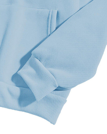 ADRO Men's Cotton Neck Hooded Sweatshirt (H20-M-BYO-SK_SkyBlue)