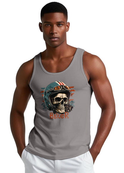 Peppyzone Mens Regular Fit Vest (TT-Biker 11-15_Grey2