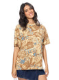 The Souled Store Official Minions: Ive Got This Women and Girls Short Sleeves All Over Printed Cotton Oversized T-Shirts Brown