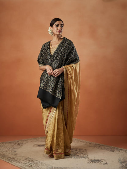 Pashmoda Women Gulnari Kaani Wool Blend Stole (Size : 71X203 CM)