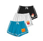 Kyda Kids Girls 100% Cotton Printed Regular Fit Shorts - Multicolor (Pack Of 3)