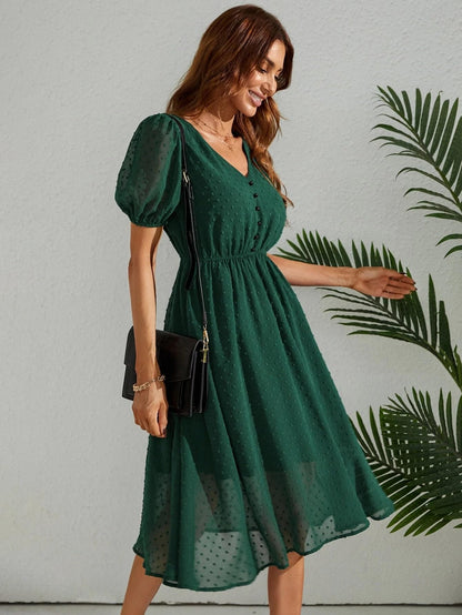 Tagas Women'S Georgette A-Line Standard Standard Length Dress (Op-3210-1)