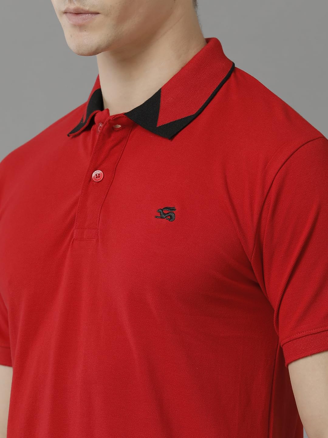 ADRO Premium Cotton Polo for Men (PN23-H-PLN-RD_Red)