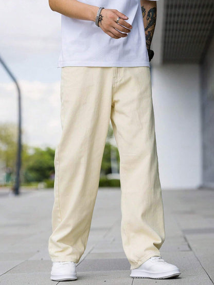 Noble Monk MenS Heavy Denim Cargo | Stylish & Durable Cargo Trousers | Street Style Denim Fit