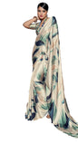 Pujia Mills WomanS Indian Ethnic Wear Simple Printed Saree Digital Print Satin Silk Saree Printed Saree With Unstitch Blouse Re